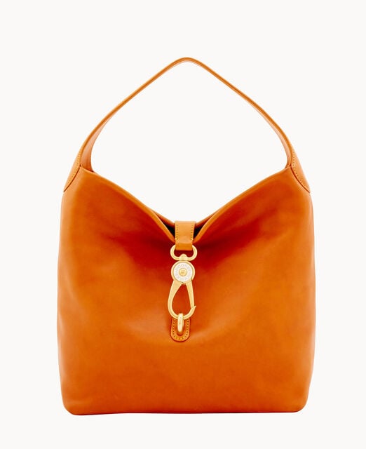 Florentine Logo Lock Shoulder Bag