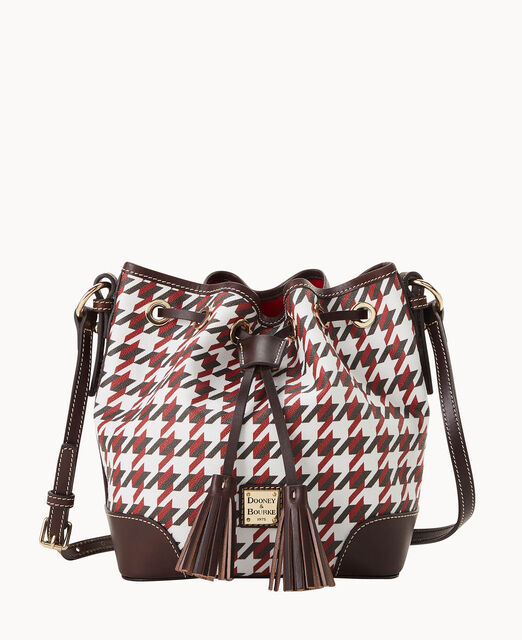 Houndstooth Crossbody Drawstring