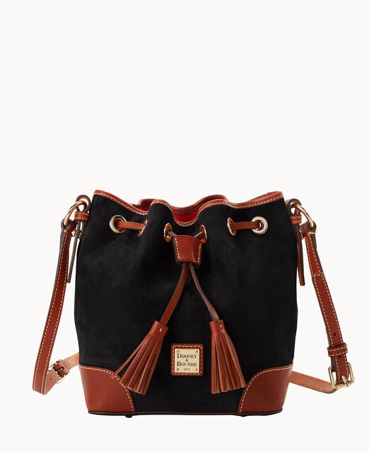 Suede Crossbody Drawstring