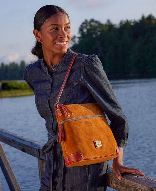 Suede Tassel Crossbody