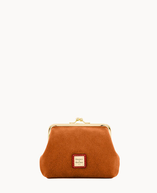 Suede Large Frame Purse